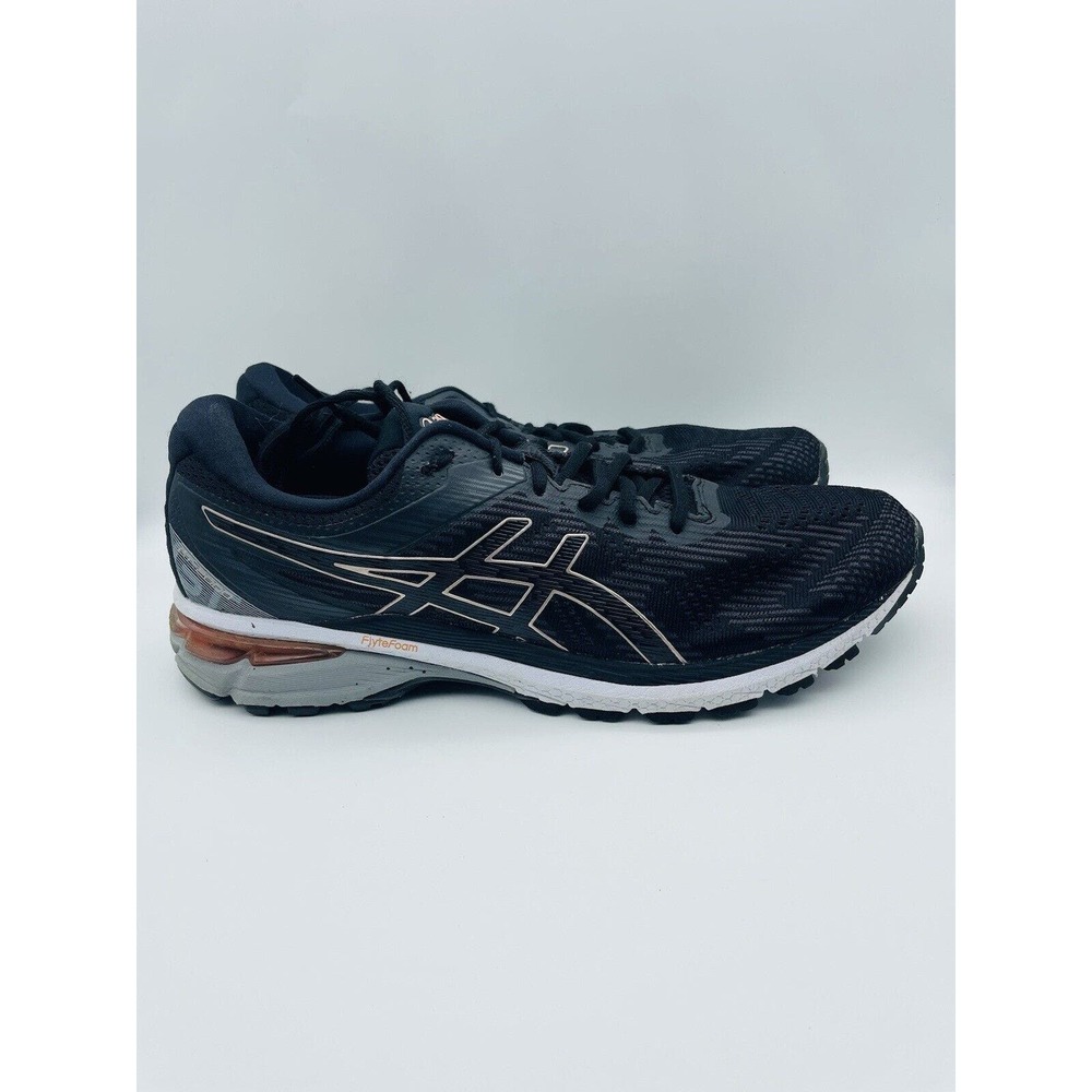 Asics GT-2000 8 Wide Black Gold Women Running Shoes Sneakers 1012A591 Us sz12